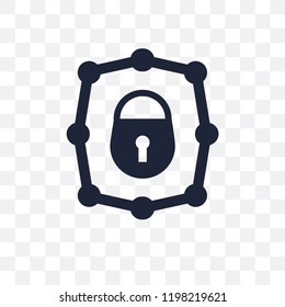 Private network transparent icon. Private network symbol design from Networking collection. Simple element vector illustration on transparent background.