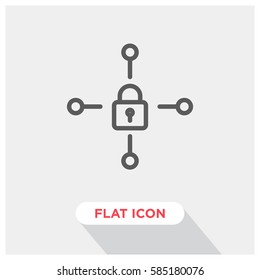 Private network vector icon