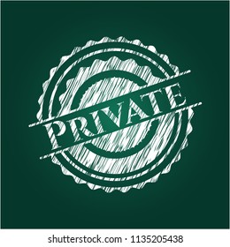 Private on blackboard