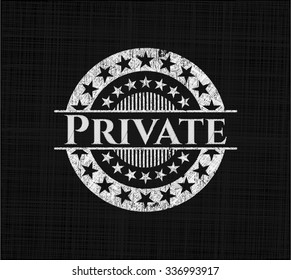Private on blackboard