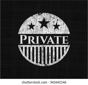 Privado en la pizarra