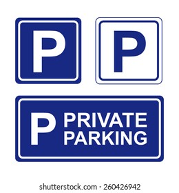 Signo de aparcamiento aparcamiento privado signo, cartel de no, signos aparcamiento privado 