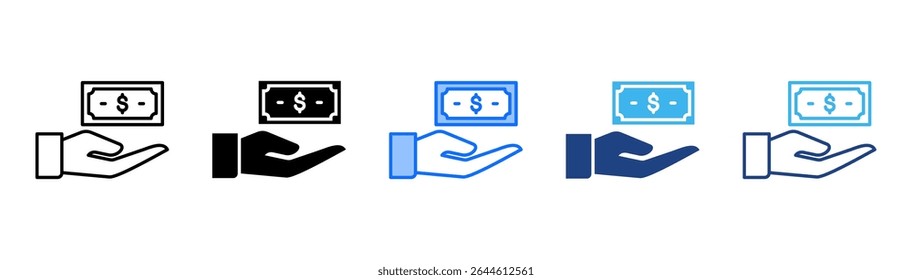 Private Placement icon set multiple style collection