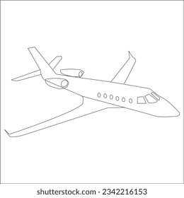 plantilla de dibujo de plano privado en blanco y negro