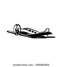 
Private Plane, Small Propeller, Small Aircraft Vector Image Isolated