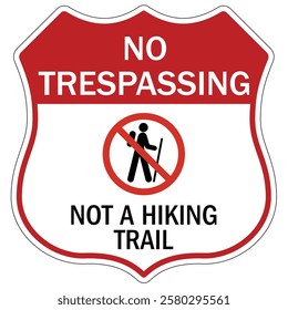 Private property no trespassing warning  sign