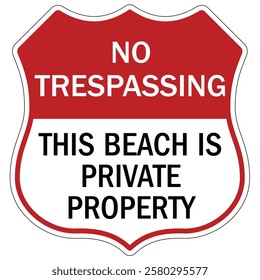 Private property no trespassing warning  sign