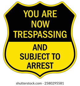 Private property no trespassing warning  sign
