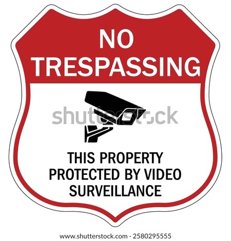 Private property no trespassing warning  sign