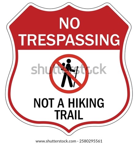 Private property no trespassing warning  sign