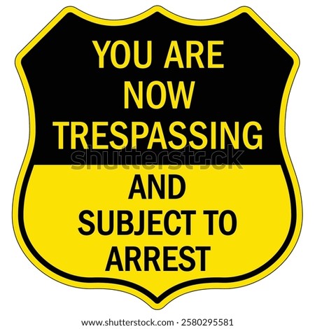 Private property no trespassing warning  sign