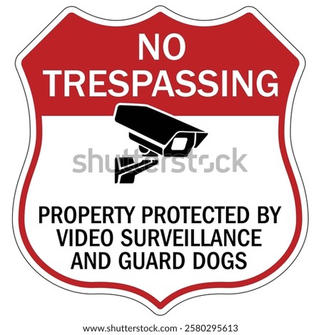 Private property no trespassing warning  sign