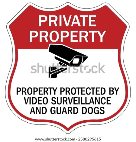Private property no trespassing warning  sign