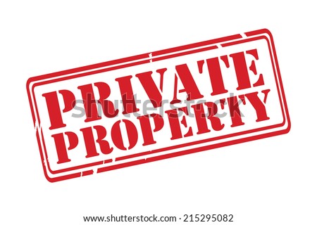 PRIVATE PROPERTY Red Rubber Stamp vector over a white background.