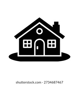 Private Property Silhouette Vector Art Illustration