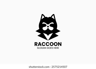 Private Raccoon Logo. Vector Illustration