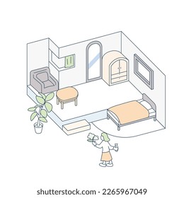 Private room with mirror.
Enjoy your hobby.