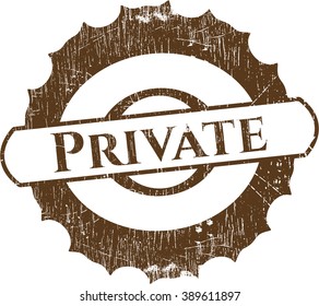 Private rubber grunge seal