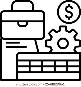 Private Sector Icon Vector Icon Design