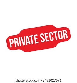 sector privado Diseño de sello de caucho. ILUSTRACIÓN VECTORIAL. 