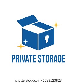 private Speicher flach minimalistisch Logo-Design