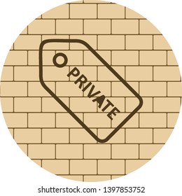 Private Tag Icon For Your Project