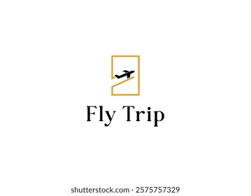 Private travelling jet logo vector illustration design. Airplane logo for tourist and travel.