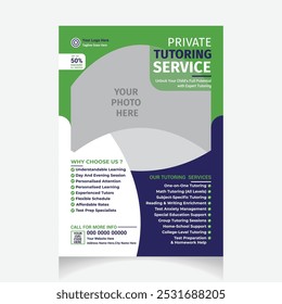 private tutoring flyer design layout