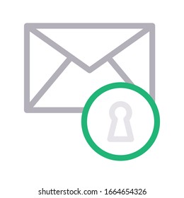 icono de línea de color de vector privado 