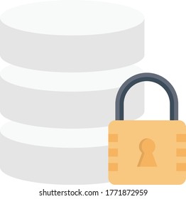 private vector flat color icon 