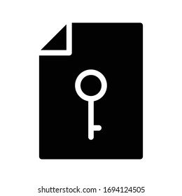private vector glyph color icon 