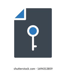 private vector glyph color icon 