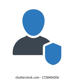 icono de color de glifo vector privado 
