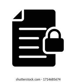 private vector glyph flat icon 