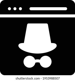 icono plano de glifo vector privado