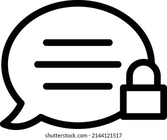 private Vector illustration on a transparent background. Premium quality symbols. Stroke vector icon for concept and graphic design.