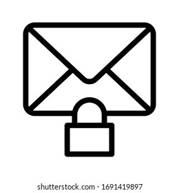 private vector thin line icon 