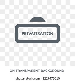 Privatisation icon. Trendy flat vector Privatisation icon on transparent background from business   collection. 