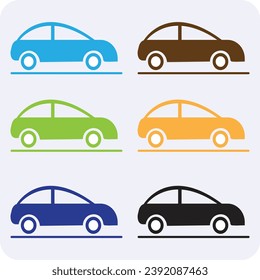 Privet micro car vector illustration eps