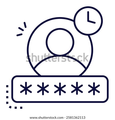 Privilege Escalation Icon, Gaining Administrator Access and Security Exploit Symbol