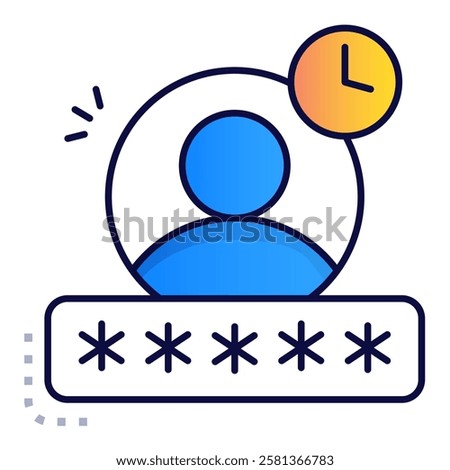 Privilege Escalation Icon, Gaining Administrator Access and Security Exploit Symbol. Editable Stroke.