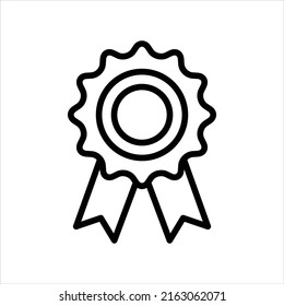 Prize achievement icon vector graphic illustration