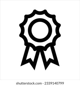 Prize award badge vector icon