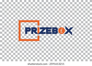 Prize box isolated on transparent background