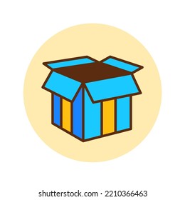 Prize box isolated vector design