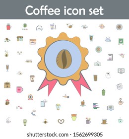 Prize for coffee colored icon. Coffee icons universal set for web and mobile