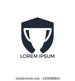 Prize Cup logo design. Trophy icon design. Award logo template