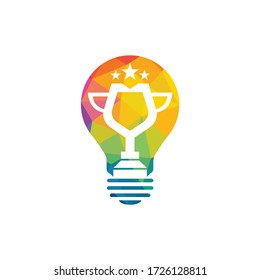 Prize Cup logo design. Trophy icon design. Award logo template