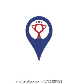 Diseño del logo de la Copa del Premio. Diseño de iconos de trofeo. Plantilla de logotipo de premio.