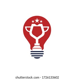 Diseño del logo de la Copa del Premio. Diseño de iconos de trofeo. Plantilla de logotipo de premio